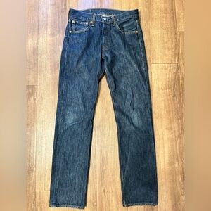 501 Levi's Dark Blue Straight Jeans